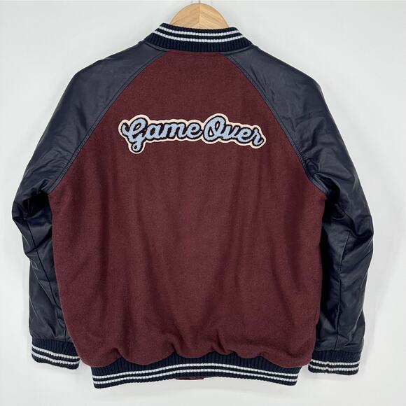 BDG Urban Outfitters True Winner Patched Varsity Jacket Oversized Football - Picture 6 of 16